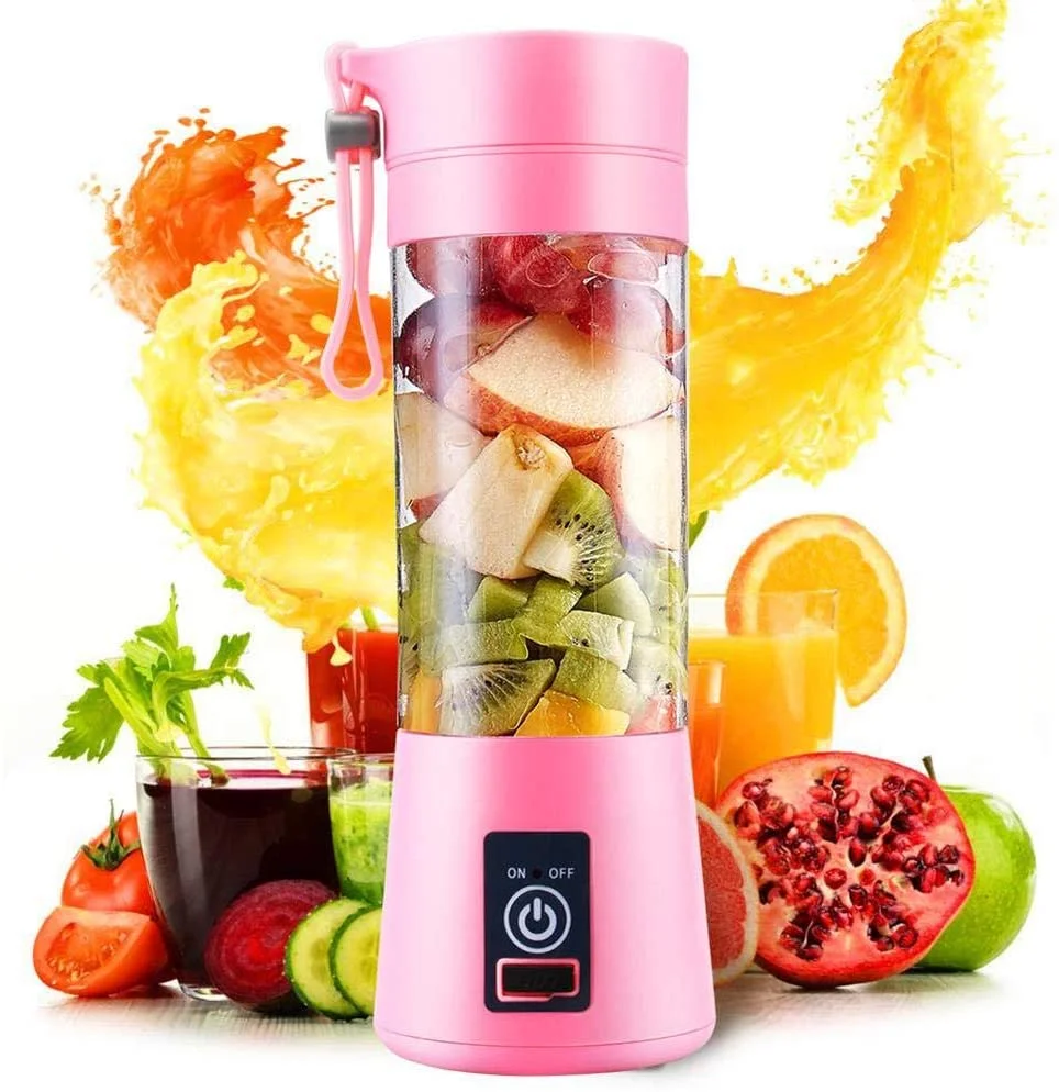 MINI LICUADORA PORTATIL 380ML 6 ASPAS