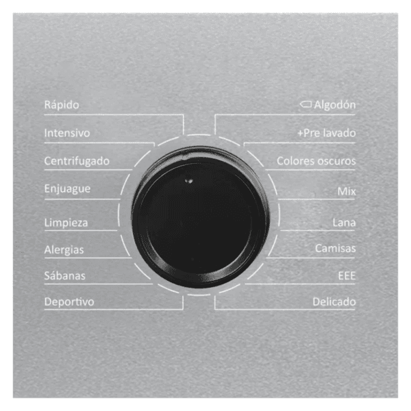 LAVARROPAS ENOVA CARGA FRONTAL 8 KG GRIS - Imagen 2