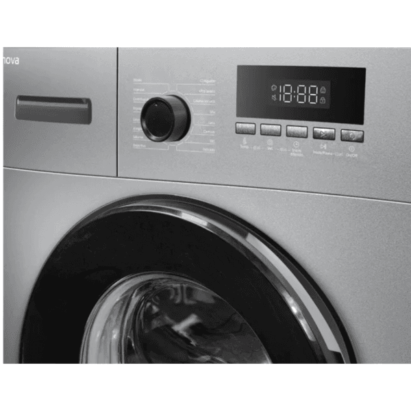 LAVARROPAS ENOVA CARGA FRONTAL 8 KG GRIS - Imagen 4