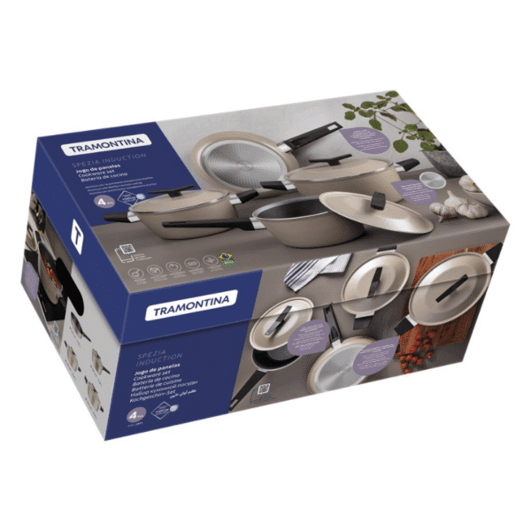 BATERIA DE COCINA TRAMONTINA 28399/341 SPEZIA INDUCCION 4PZS - Imagen 2