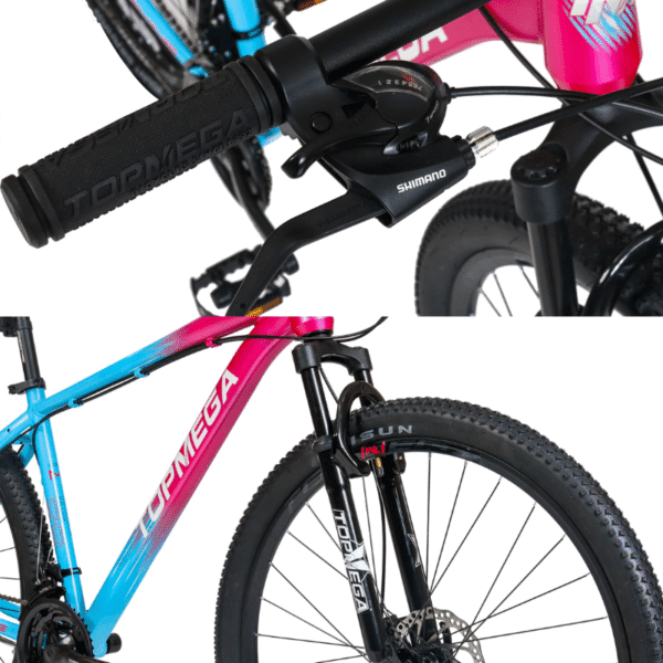 BICICLETA TOPMEGA SUNSHINE CEL/FUX T.M. R29 - Imagen 3