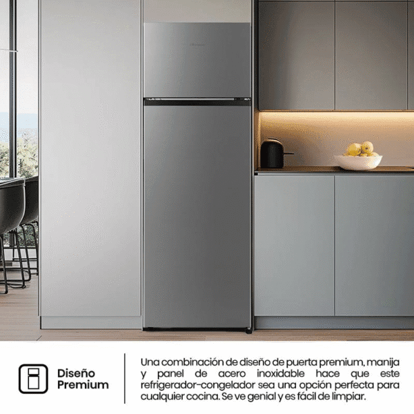 HELADERA HISENSE 240 LITROS GRIS - RT1N240NED1 - Imagen 2