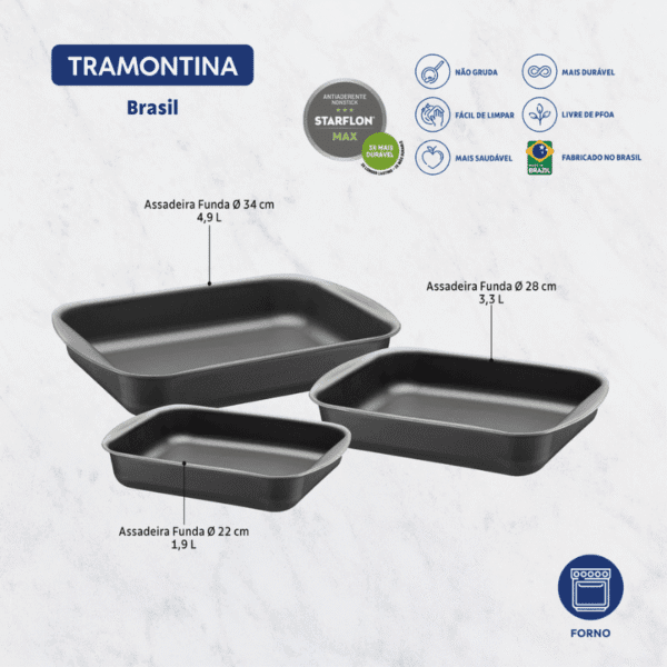 JUEGO DE ASADERAS TRAMONTINA 20099/020 BRASIL 3PZS - Imagen 3