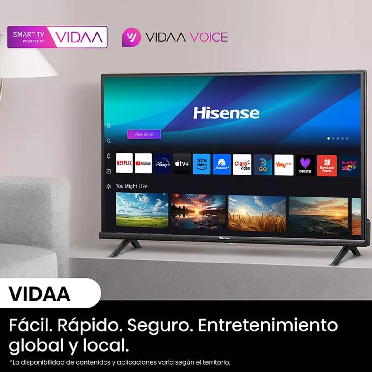 TELEVISOR HISENSE 32 32A42K VIDAA HD - Imagen 2