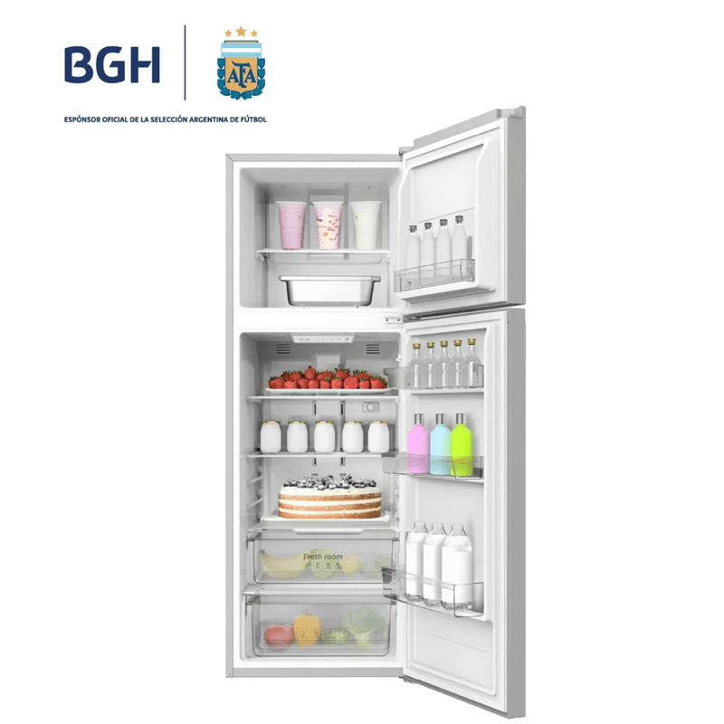 HELADERA BGH BRT330I1A NO FROST 338 LT INOXIDABLE INVERTER - Imagen 2