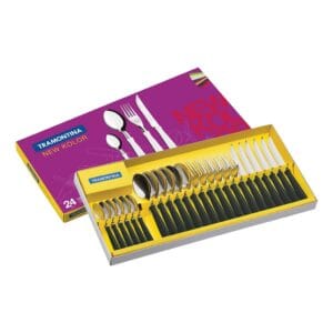 JUEGO DE CUBIERTOS TRAMONTINA NEW KOLOR 24 PZAS