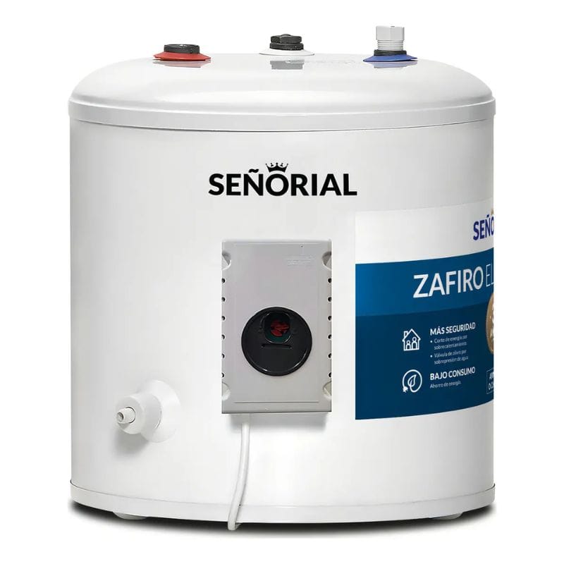 TERMOTANQUE SEÑORIAL ZAFIRO 40 LTS ELECTRI0CO CON/SUP