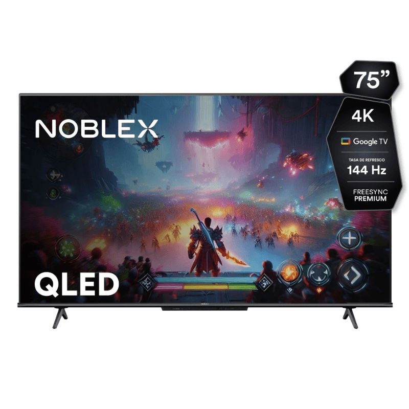 TELEVISOR QLED NOBLEX DQ75X9600 4K GOOGLE TV 75