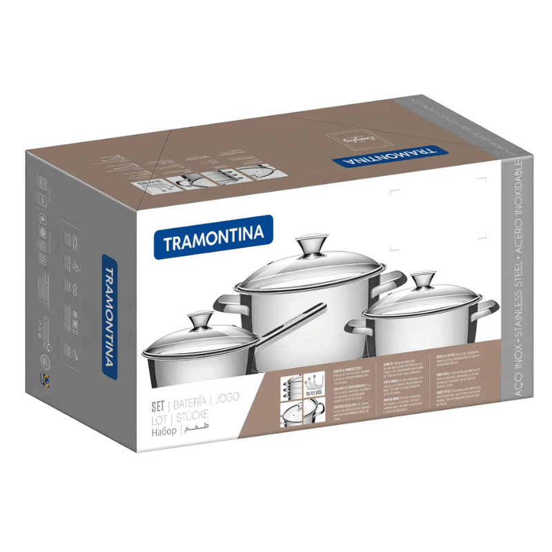 BATERIA DE COCINA TRAMONTINA 65650/324 ALLEGRA 4 PZS - Imagen 2