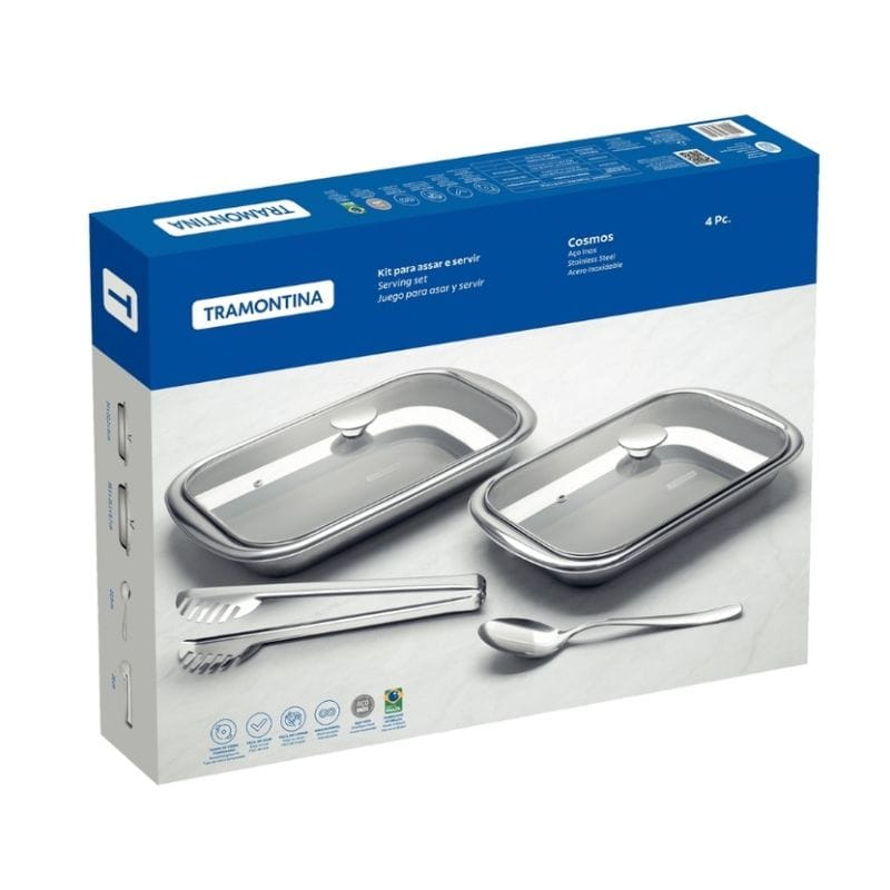 JUEGO P/SERVIR TRAMONTINA COSMOS 4 PZS