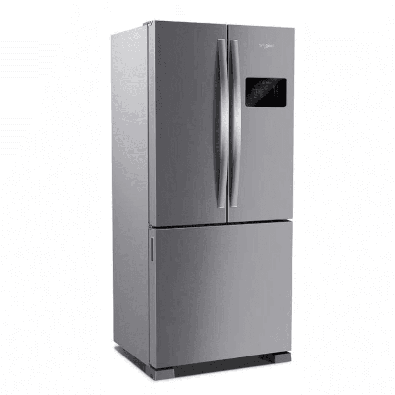 HELADERA WHIRLPOOL WRO85MK 554L ACERO INVERTER DOBLE PUERTA