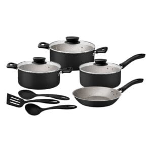 BATERIA DE COCINA TRAMONTINA 27899/561 LINZ 10PZS NEGRO