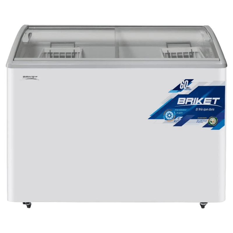 FREEZER BRICKET FR3300 TVI TAPA DE VIDRIO 295 LTS BLANCO