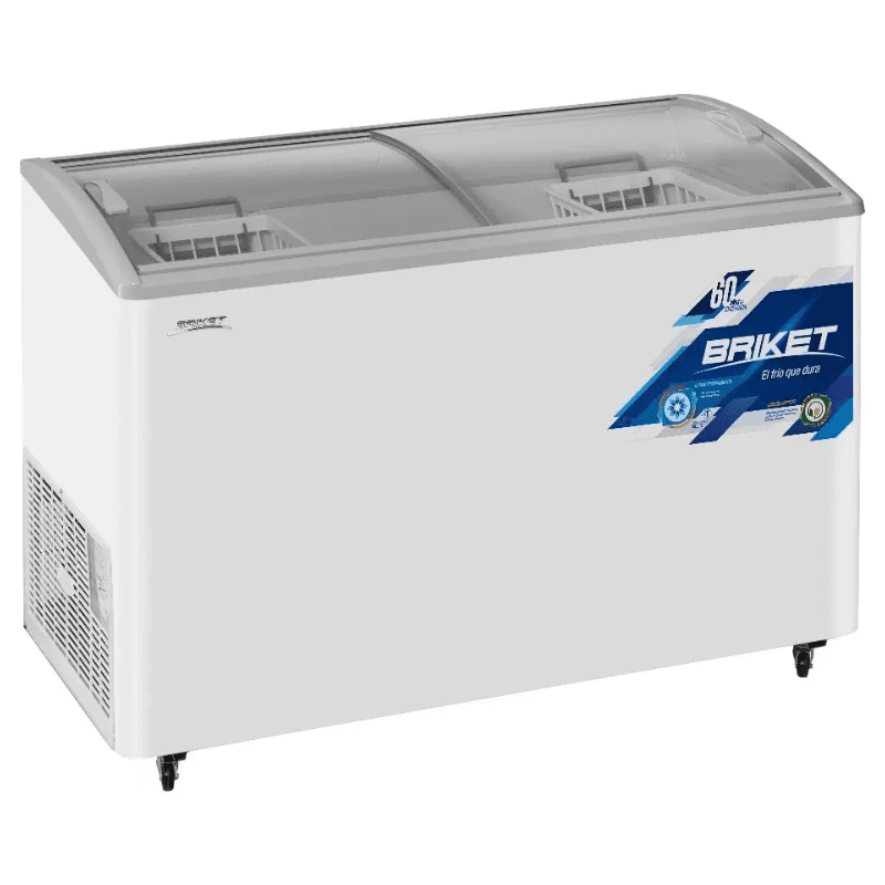 FREEZER BRICKET FR3300 TVI TAPA DE VIDRIO 295 LTS BLANCO - Imagen 2