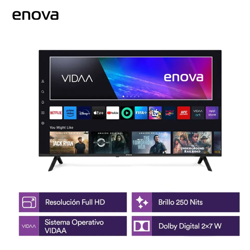 TELEVISOR ENOVA 43¨ FULL HD VIDAA - Imagen 3