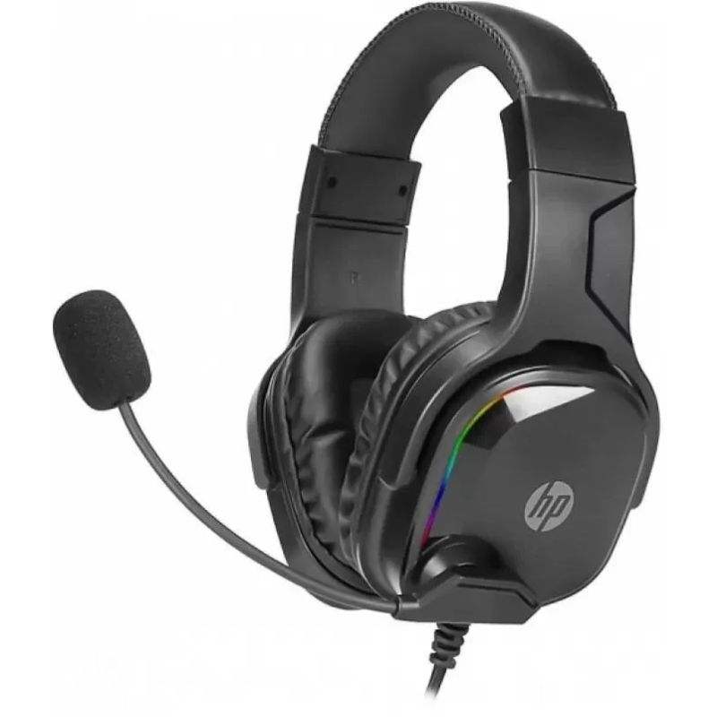 AURICULAR GAMER HP DHE-8004 C/LUZ LED Y MICROFONO 50 W