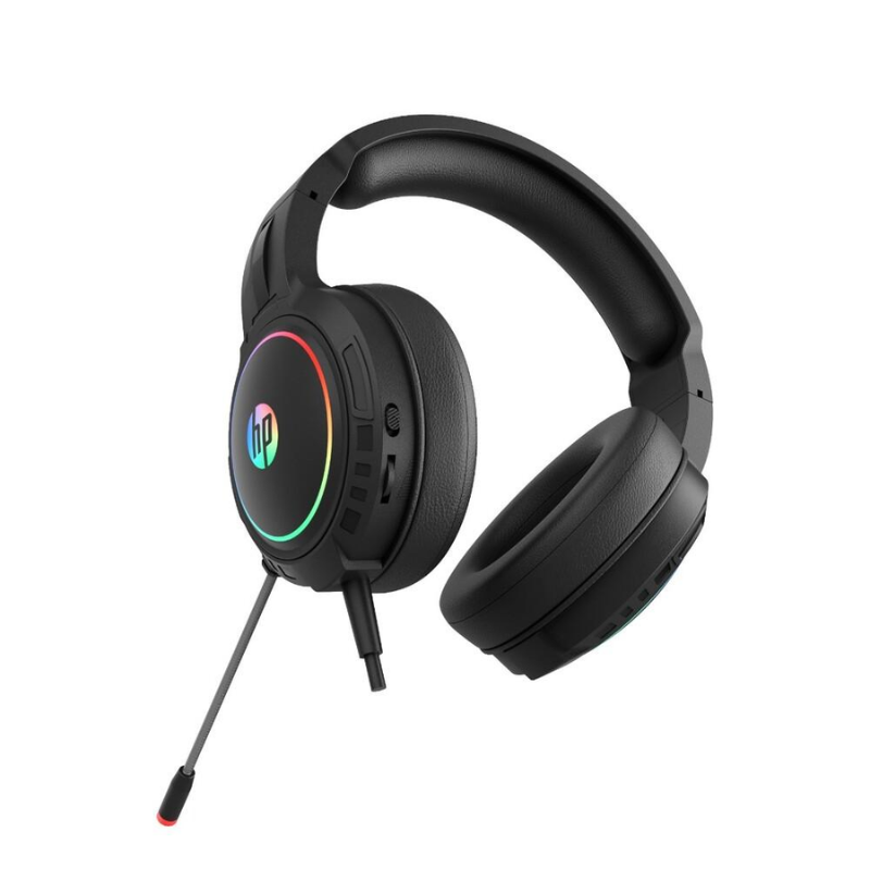 AURICULAR GAMER HP DHE-8006 C/LUZ LED Y MICROFONO 50 W - Imagen 3