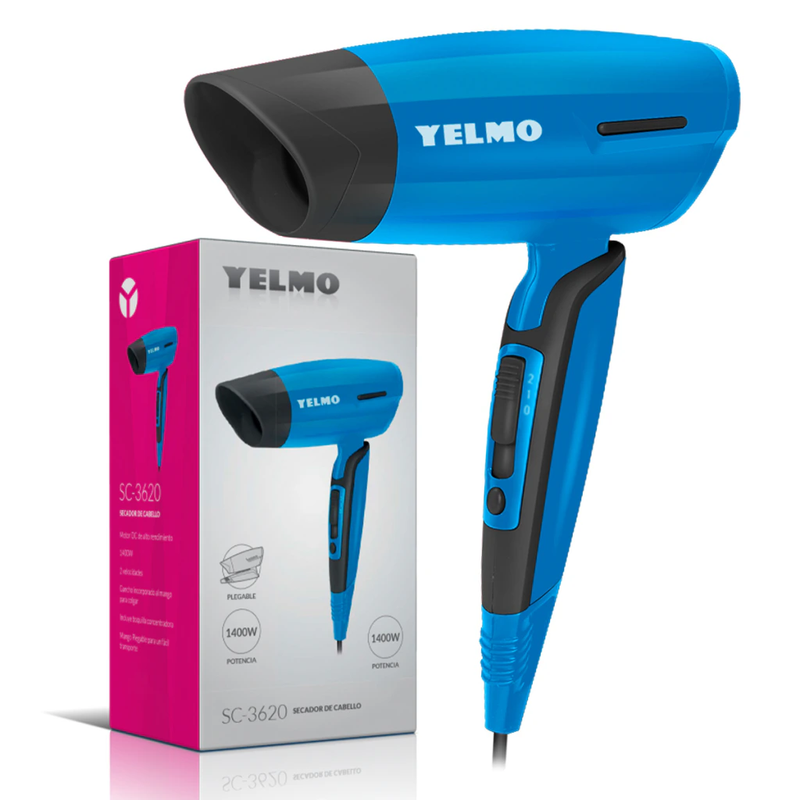 SECADOR DE PELO YELMO SC-3620 1400 W MANUAL - Imagen 2